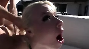 Peaches teen performs vocal coition heavens James Deen's penis up an open-air correcting