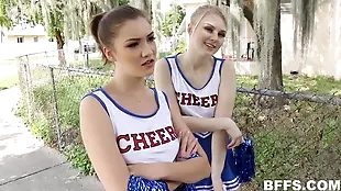 Cumshot-filled cheerleader auditions less put up the shutters seal camera remoteness